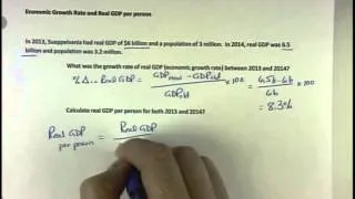 Economic Growth Rate and Real GDP per person