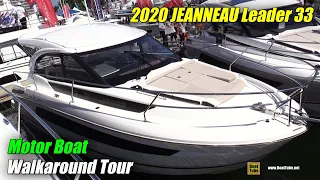 2020 Jeanneau Leader 33 Motor Yacht - Walkaround Tour - 2019 Fort Lauderdale Boat Show