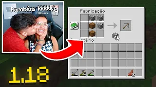 Ensinando a MINHA EX-NAMORADA a JOGAR no MINECRAFT 1.18