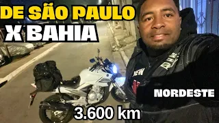 Viagem de São Paulo para o nordeste sozinho de moto