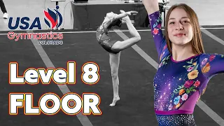 2024 USA Gymnastics Colorado State Meet - Emersyn Level 8 Floor Routine  | Colorado Aerials