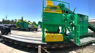 CM Shredders - Mobile and Portable Tire Shredder System - Whole Tires to 1" 2" or 4" Chips.