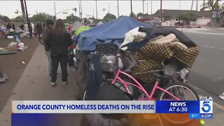 Homeless deaths on the rise in Orange County