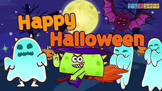 Ghost Witch Monster Dracula :: Halloween costumes vocabulary song ! English Educational video