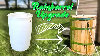 How to Make a Rain Barrel that Looks Natural in your Yard