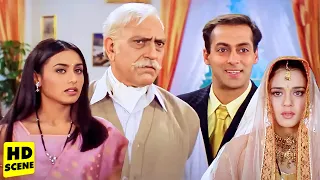 दादा जी डिलवरी का डेट हम दोनों का एकही दिन पे है | Salman Khan, Amrish Puri, Rani Mukerji, Preity Zi