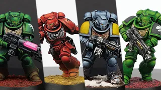 High Quality SPEEDPAINTING Space Marines - No Airbrush