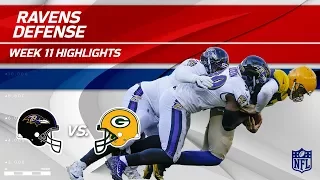 Baltimore's D Racks Up 6 Sacks, 3 INTs & 2 Fumble Recoveries | Ravens vs. Packers | Wk 11 Player HLs