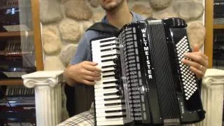 WELTTOPIII96BK - NEW Black Weltmeister Topas III Piano Accordion LMM 37 96 $2999