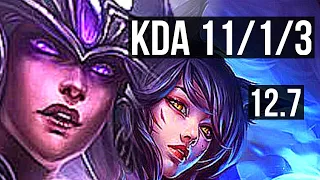 SYNDRA vs AHRI (MID) | 11/1/3, Rank 6 Syndra, 7 solo kills, Dominating | BR Challenger | 12.7