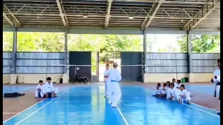 Karate Sparring- Blue belt and skilled Orange belt