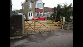 DIY Electric gate kit, ,with manual AND automatic pedestrian gate