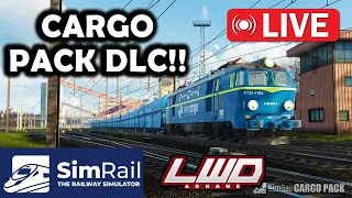 🔴LIVE🔴SIMRAIL CARGO PACK DLC!!!🚂🚂| 1 WEEK OF SIMRAIL 🥳🥳 | EN1 | !discord !twitch