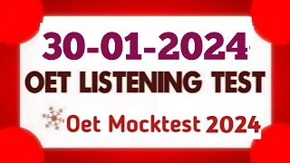 OET Listening Sample For Nurses - Test 24- OET Listening  practice test 2.0 nurses exam online 2024