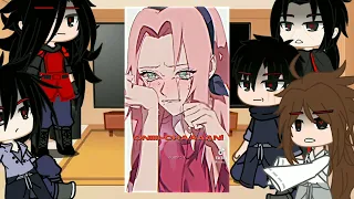 Uchiha clan+Indara react Haruno Sakura/ part 2|? Sasusaku, Narusaku// Lola//