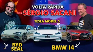 BYD SEAL X TESLA MODEL S X BMW I4 NA VOLTA RÁPIDA! SERJÃO DOS FOGUETES NO DESAFIO DOS ELÉTRICOS!