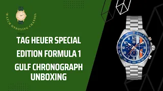 TAG Heuer Special Edition Formula 1 Gulf Chronograph - Unboxing