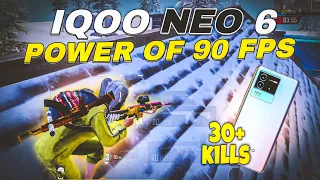 20+ KILLS 😍 IQOO NEO 6 SMOOTH + 90FPS PUBG / IQOO NEO 6 BGMI TEST 2024 ⚡ BGMI GAMEPLAY