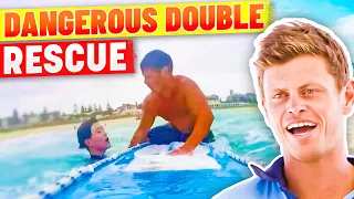 A Dangerous Double Rescue And Only One Lifeguard