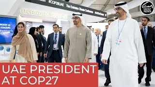 UAE President visits exhibitions and side events, lauds creative ideas at COP27