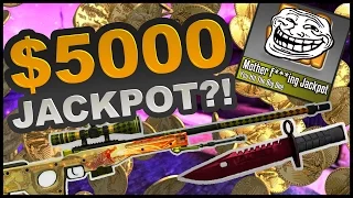 $5000 JACKPOT?! - CS:GO Gambling w/ Raptor