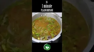 PLAIN BIRYANI - 1 minute Recipe Showing #Shorts #PuviyaKitchen