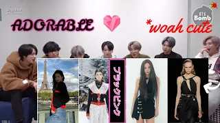 BTS reaction to BLACKPINK VIRAL Outfits vs.The Models [ ON FIRE ]