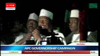 APC Gov'ship Candidate In Zamfara Asks Indigenes To Secure Their Votes pt.1