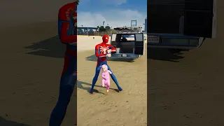 GTA 5 : SPIDER-MAN SAVE DOLPHIN 😎|#SHORTS