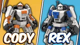 I Made Commander Cody & Captain Rex MECH Alternate Builds! - LEGO 75370 Alternate Builds