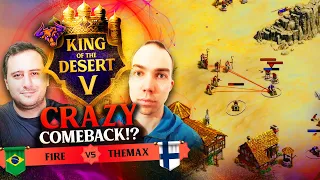 F1re vs TheMax King of the Desert 5 WTF is this series LOSER IS OUT #ageofempires2