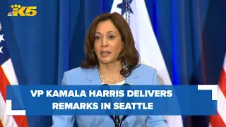 VP Kamala Harris delivers remarks in Seattle on Inflation Reduction Act anniversary