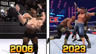 Bobby Lashley Finishers Evolution in WWE Games!