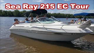 1998 Sea Ray 215 Express Cruiser walk around