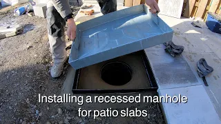 Recessed manhole cover - how to hide an ugly manhole cover