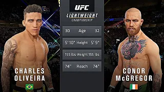 Charles Oliveira Vs. Conor McGregor : UFC 4 Gameplay (Legendary Difficulty) (AI Vs AI) (PS5)