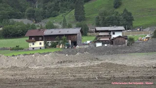 Unwetter - Aufräumarbeiten in Bad Hofgastein