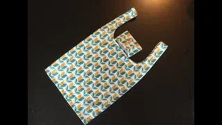 MAKE A TOTE BAG - THAT FOLDS INTO A POCKET! - Pattern & step by step instructions