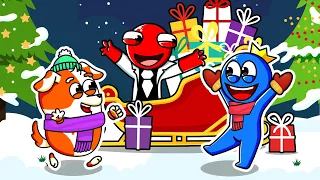 RAINBOW FRIENDS 12 DAYS of CHRISTMAS, We're SANTA CLAUS, MERRY CHRISTMAS | Hoo Doo Rainbow Animation