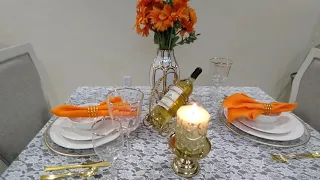 How To Setup a Romantic Dinner Table For 2 at Home.