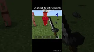 witch mob die for how many hits with iron ⚔️⚔️🤩😍 #youtube #minecraft #viral #shorts #technogamerz