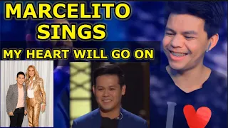 MARCELITO SINGS "MY HEART WILL GO ON" BY CELINE DION LIKE HE IS JUST WASHING DISHES | REACTION