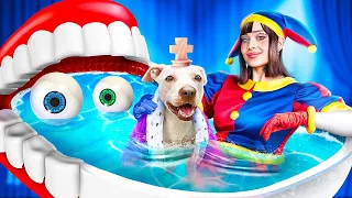 The Amazing Digital Circus Room for My Puppy! Pomni Saved a Dog!