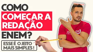 Como COMEÇAR a REDAÇÃO ENEM | O JEITO MAIS FÁCIL | PROFINHO da REDAÇÃO