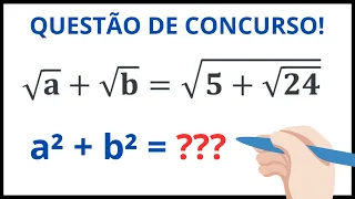 💣Questão IMPERDÍVEL de concurso público! 😱 Consegue resolver? Matemática para Concurso - Radicais