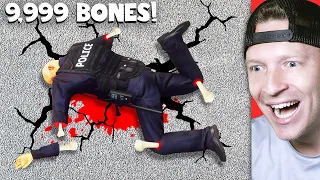 Breaking EVERY BONE as a Police Officer in GTA 5!! (NEW RECORD)