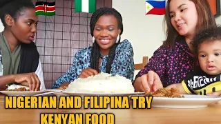 NIGERIAN 🇳🇬 AND FILIPINA 🇵🇭 TRY KENYAN 🇰🇪 FOOD FOR THE FIRST TIME 2021 (UGALI)