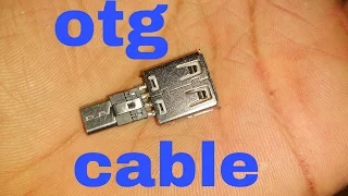 How to make and repair otg cable(easy and homemade)!!!