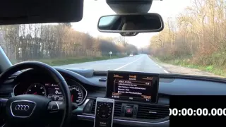 Audi A6 BITDI Launch control test between Drive and Sport Mode