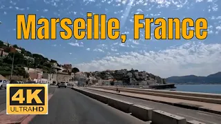 Marseille, France-4K- Driving- French region